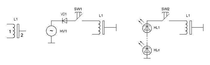 Описание: Схема электретно-конденсаторного эффекта